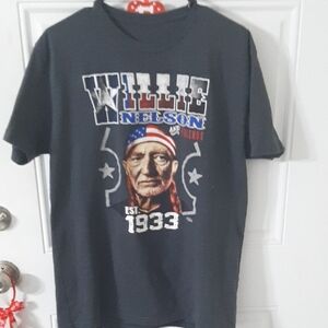 Willie Nelson Vintage Y2K Jerzees High Cotton Graphic T‑Shirt – Men’s Medium